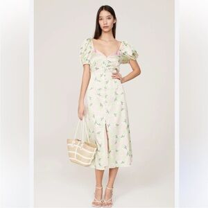 NWT 2025 Ted Baker Ledda Floral Short Sleeve Fitted Dress Sz US 10/12 or Ted 4